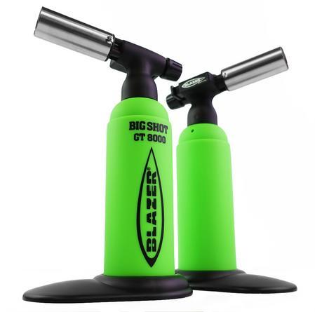 BLAZER Big Shot Turbo Torch Limited Edition - Neon Green - (1 Count) Flower Power Packages 