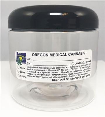 Oregon Medical Cannabis Warning Labels at Flower Power Packages