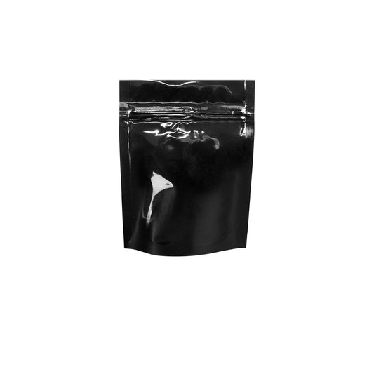 1 Gram Black Tear Notch Mylar Bags 1000 COUNT at Flower Power Packages