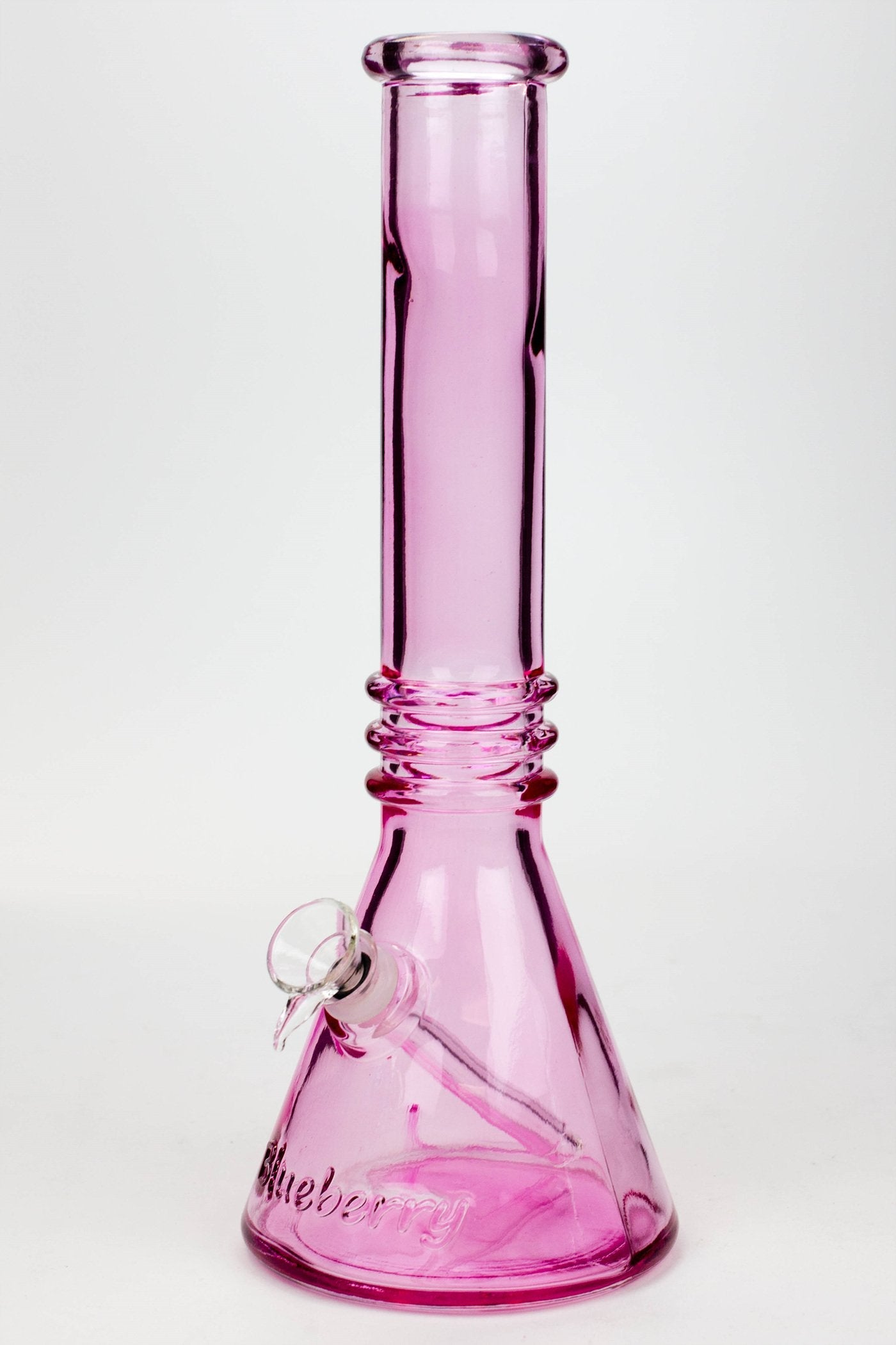 12" colored soft glass water bong Flower Power Packages Pink 