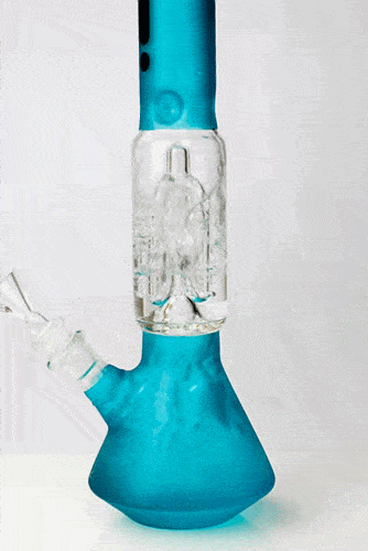12" infyniti frost glass 4-arm beaker Bong Flower Power Packages 