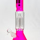12" infyniti frost glass 4-arm beaker Bong Flower Power Packages Pink 