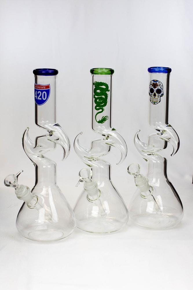 12" kink zong water pipe Type A Flower Power Packages 