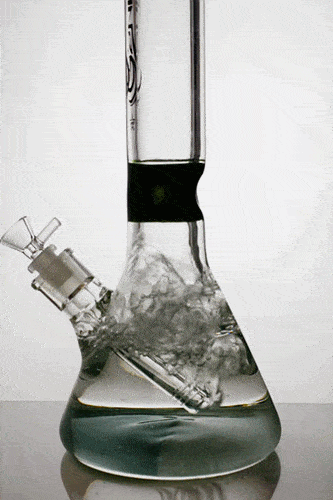 13 in. Genie 9 mm glass beaker water bong Flower Power Packages 