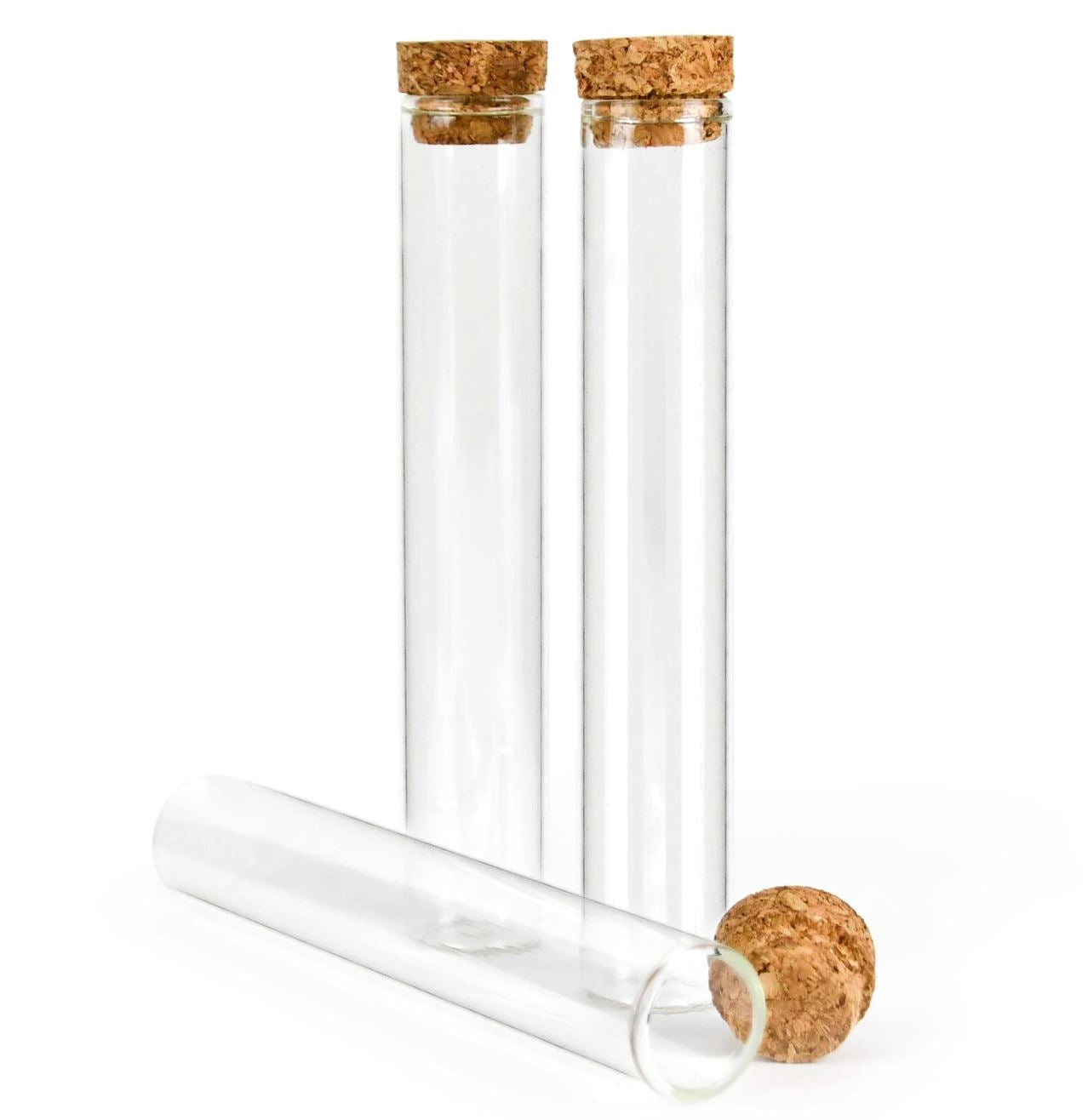 130MM Glass Pre-Roll Tube with Cork Sample Flower Power Packages 