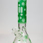 14" Infyniti Leaf Glow in the dark 7 mm glass bong Flower Power Packages Green 