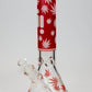 14" Infyniti Leaf Glow in the dark 7 mm glass bong Flower Power Packages Red 