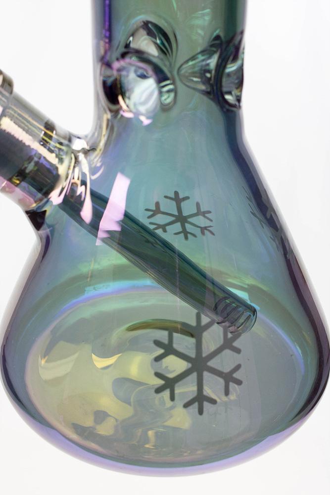 14" Infyniti Snowflake 7 mm metallic glass water bong Flower Power Packages 
