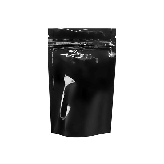 1/4 oz Tear Notch Black Mylar Bag 1000 COUNT at Flower Power Packages