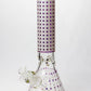 14" Star 7 mm glass water bong Flower Power Packages White 