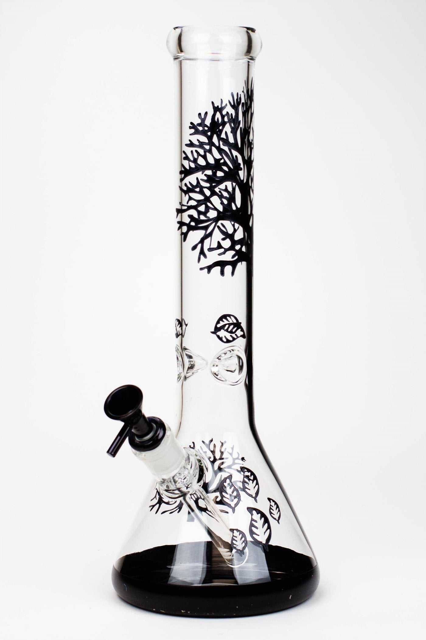 15" Tree of Life classic beaker glass bong Flower Power Packages Black 
