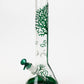 15" Tree of Life classic beaker glass bong Flower Power Packages Black Green 
