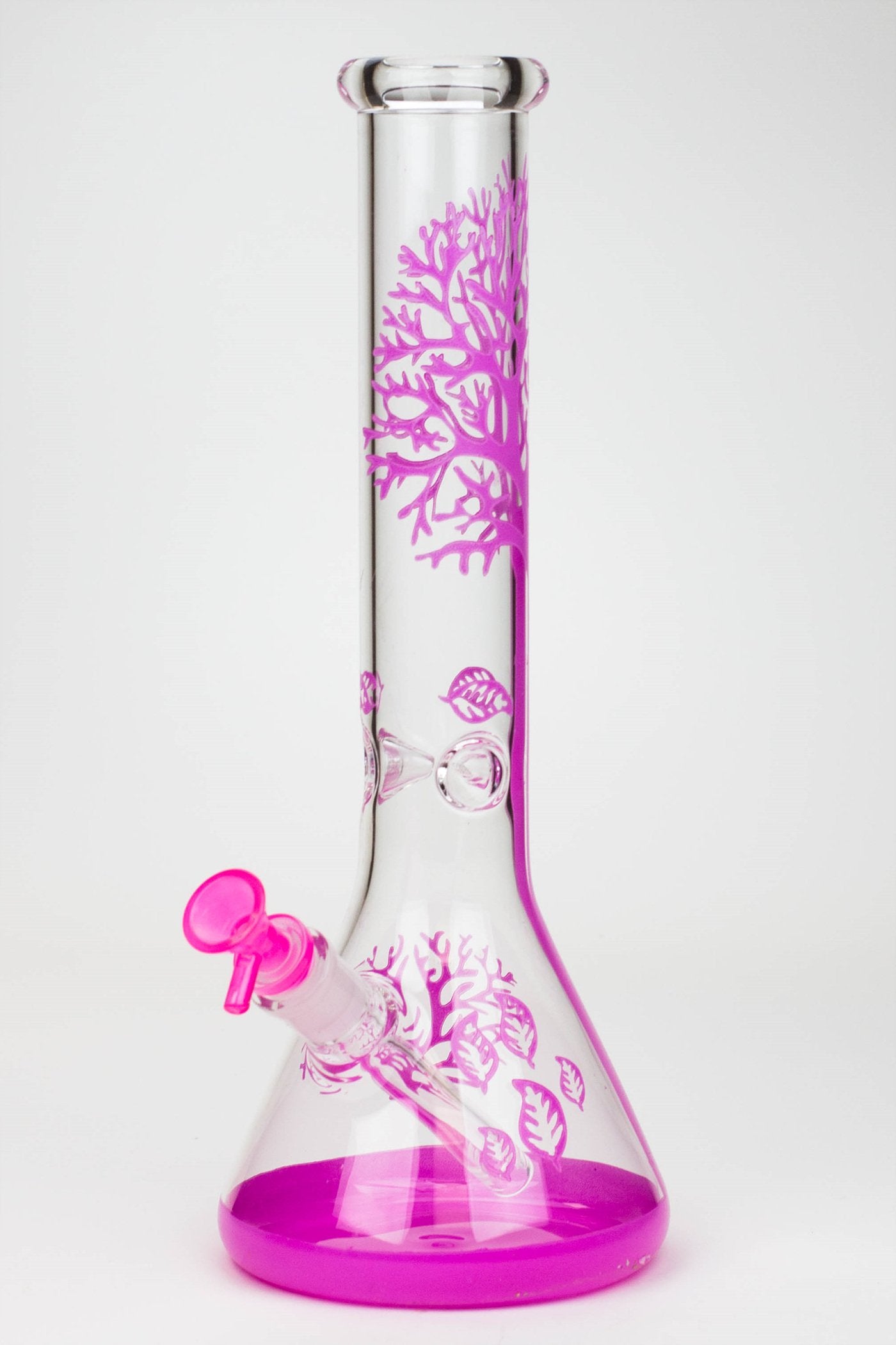 15" Tree of Life classic beaker glass bong Flower Power Packages Pink 