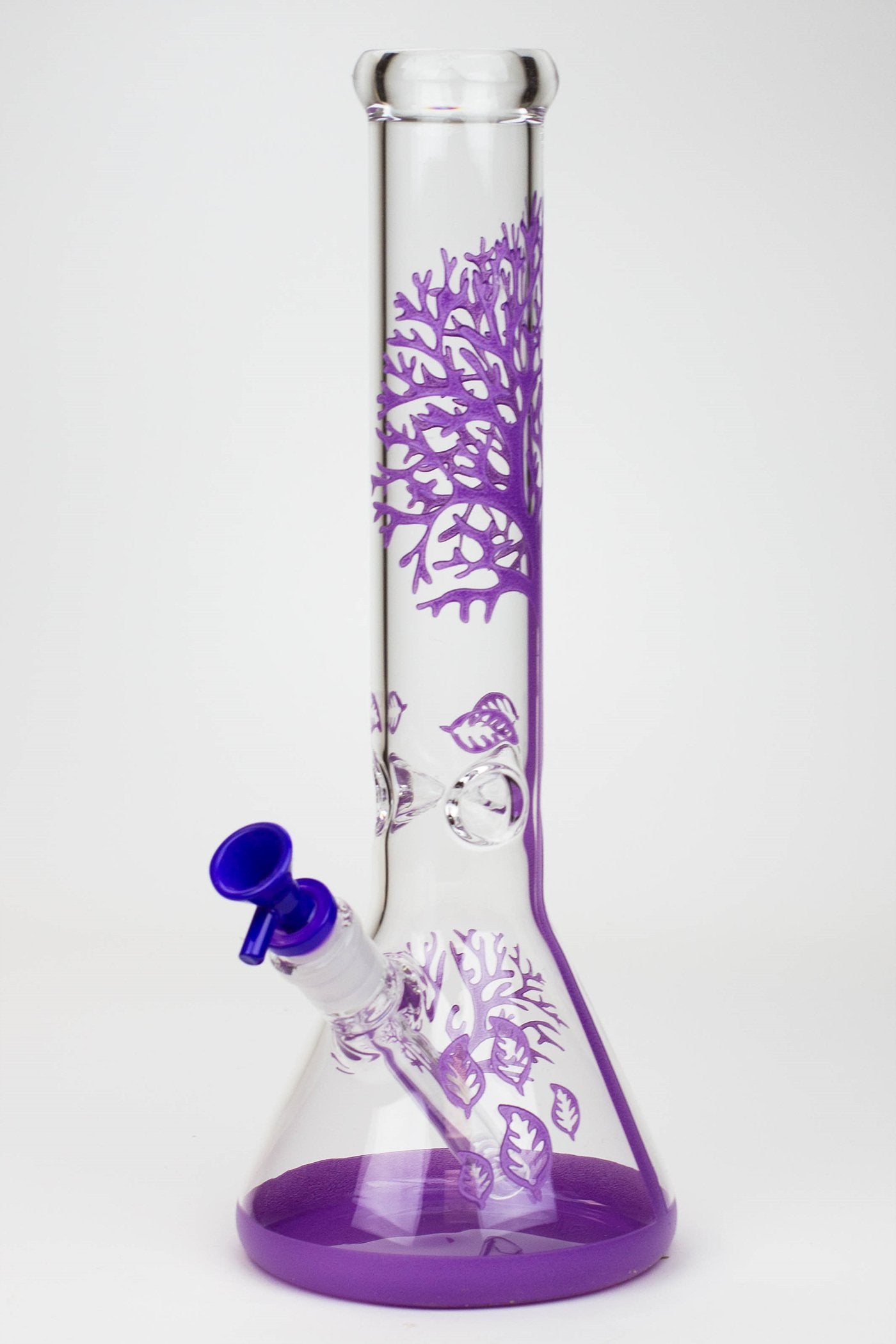 15" Tree of Life classic beaker glass bong Flower Power Packages Purple 