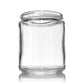 16oz Glass Jar Black Lid (12 Count) 89mm wide outh Flower Power Packages 