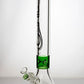 17.5" Genie 9mm color accented classic beaker bong Flower Power Packages Green 