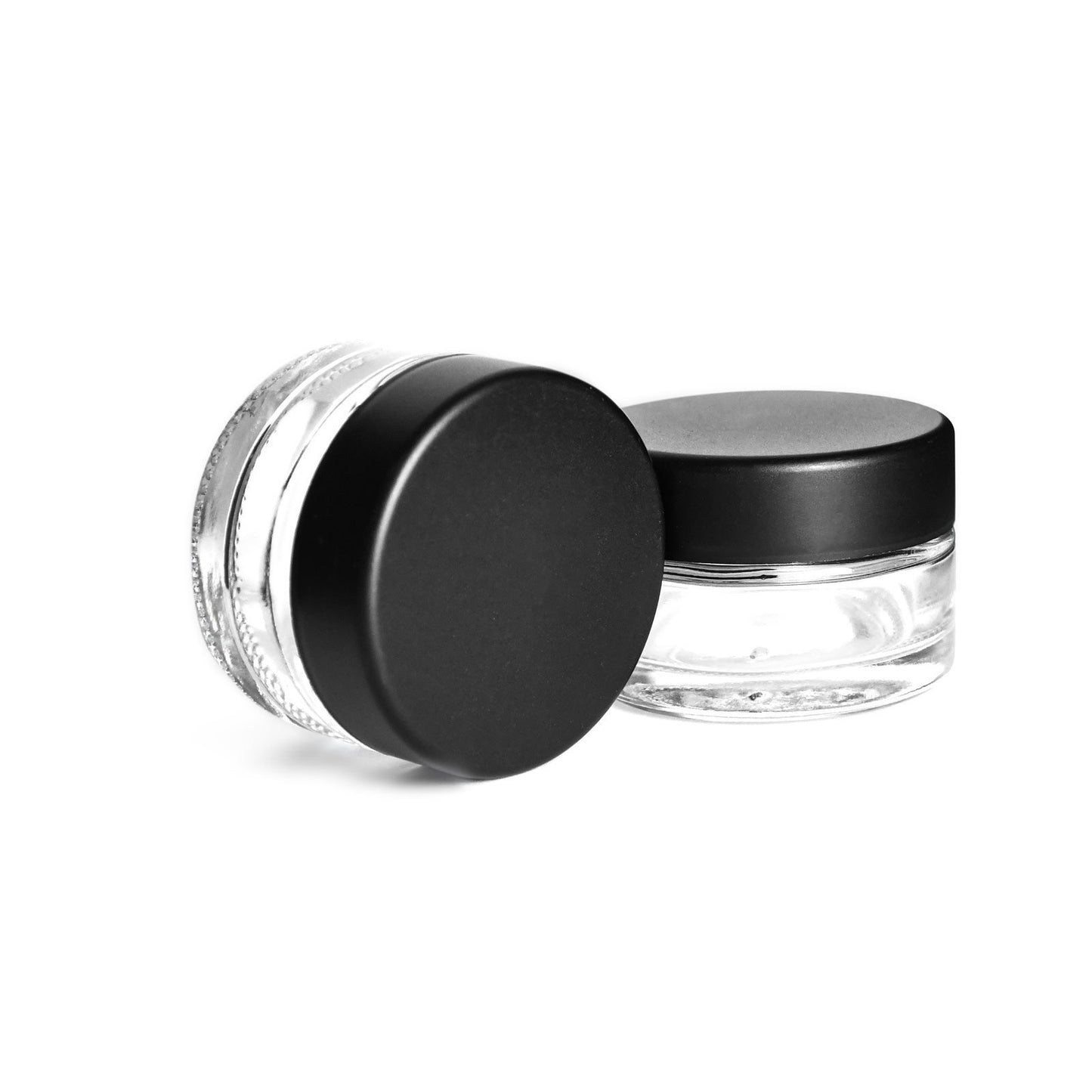 1oz Child Resistant Glass Jars with Black Caps 1-2 Grams 200 Count at Flower Power Packages