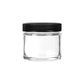 2oz Child Resistant Glass Jars with Black Caps - 3.5 Grams 200 Count at Flower Power Packages