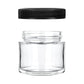 20oz Glass Jars with Black Caps - 3.5 Grams - 240 Count at Flower Power Packages