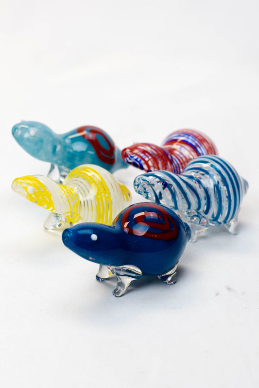 3" Turtle shape glass hand pipe Flower Power Packages 