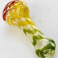 3.5" soft glass 3478 hand pipe Flower Power Packages 