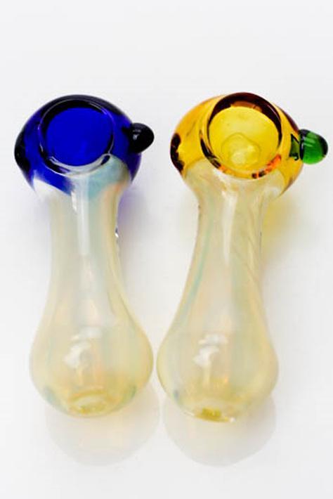 3.5" soft glass 5208 hand pipe Flower Power Packages 
