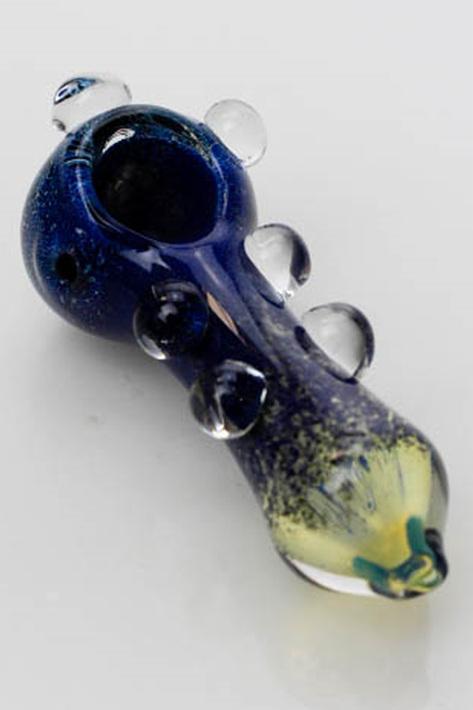 3.5" soft glass 5210 hand pipe Flower Power Packages 