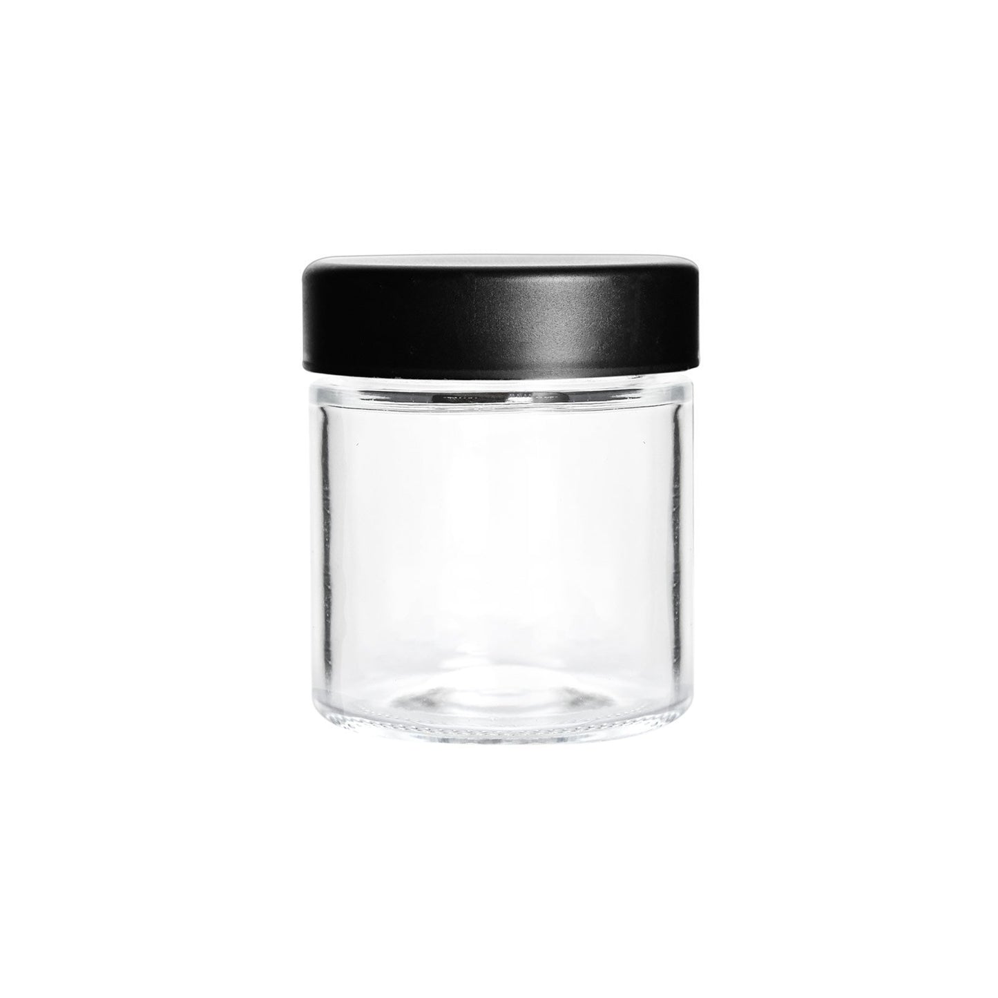 3oz Child Resistant Glass jars with Black Caps - 5 Grams - 150 Count Flower Power Packages 