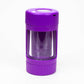 4-in-1 Magnify Led Jar with a grinder and one hitter Smoke Drop Purple 