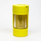 4-in-1 Magnify Led Jar with a grinder and one hitter Smoke Drop Yellow 