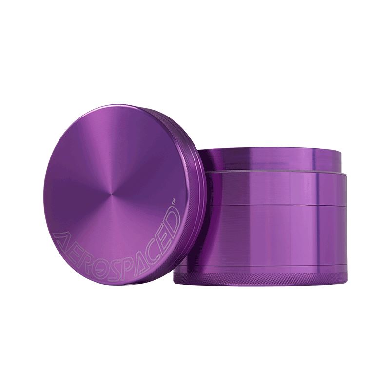 4 Piece CNC Grinder/Sifter Flower Power Packages 1.6" (40mm) Lilac 