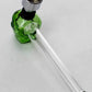 4" Skull Glass tube pipe with metal screen display box Flower Power Packages 