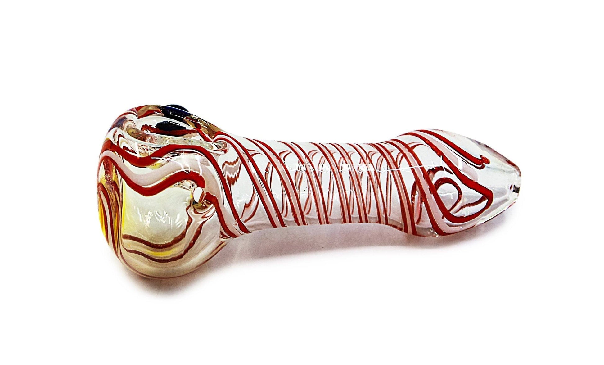 4" Swirly Glass Hand Pipe Flower Power Packages 