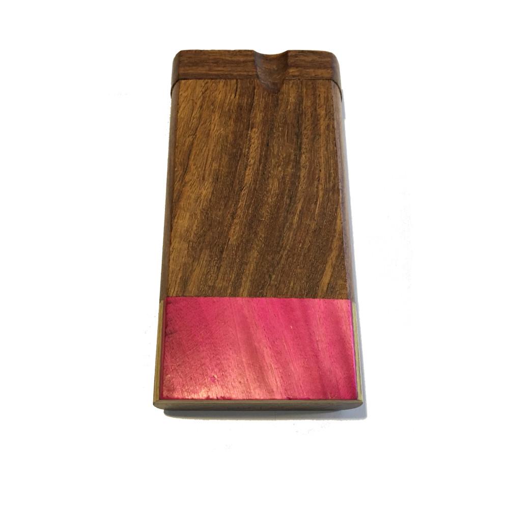 4" Swivel Cap Wooden Dugout - Multi-Color / Pink Tie Dye Flower Power Packages 