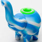 4.5" Genie elephant Silicone hand pipe with glass bowl Flower Power Packages BL-WH-4902 
