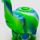 4.5" Genie elephant Silicone hand pipe with glass bowl Flower Power Packages GR-BL-4909 