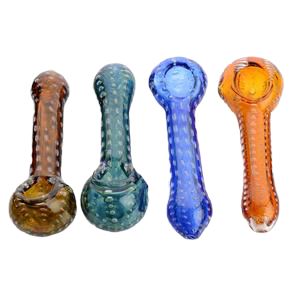 4.5" Glass Hand Pipe Color Tube Flower Power Packages 