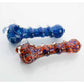 4.5" Glass Hand Pipe Diamond Head Design Flower Power Packages 