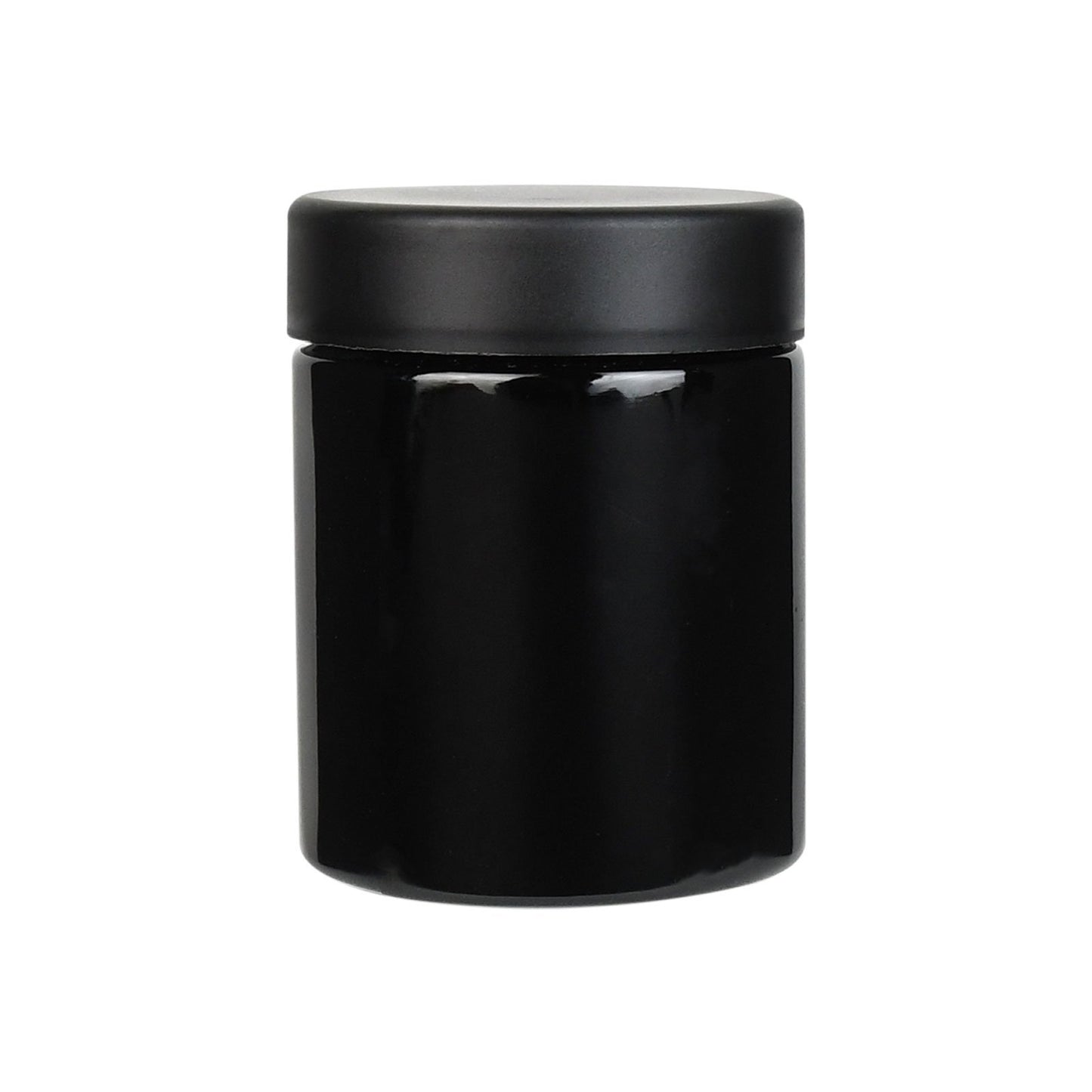 4oz Child Resistant Cap Black Jars - 7 Grams 100 Count Flower Power Packages 
