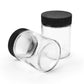 4oz Child Resistant Glass Jars with Black Caps - 7 Grams 100 Count at Flower Power Packages