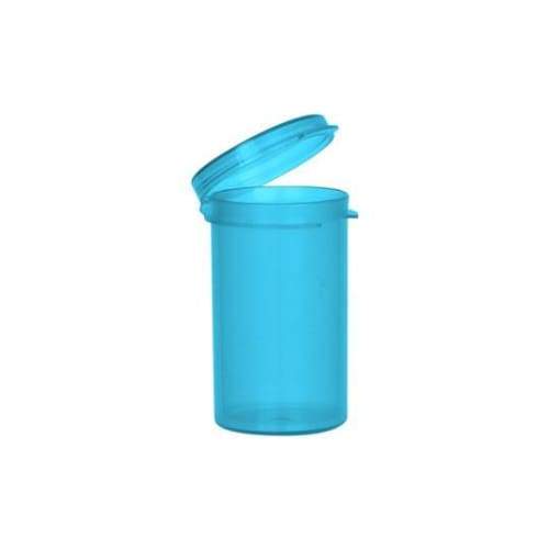6 Dram Hinged Lid Vials (Blue or Green) (600 Count) Flower Power Packages Blue 