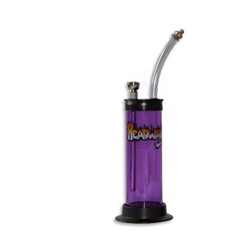 6" mini acrylic hookah Flower Power Packages Purple 