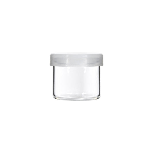 6mm Glass Wide Neck Concentrate Container with Silicone Cap - 1 Gram Dab 144 Count at Flower Power Packages