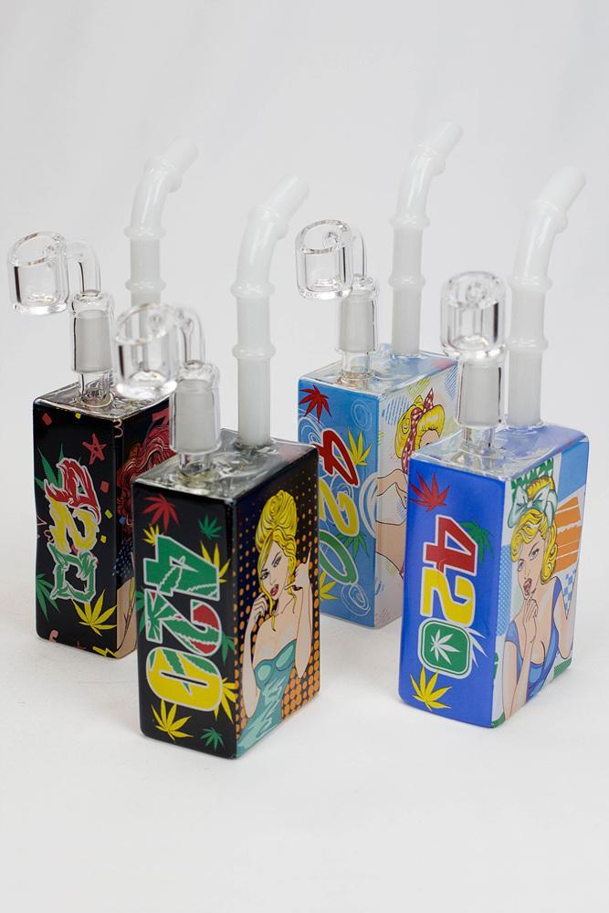 7.5" Juicy box Rigs-420 Flower Power Packages 