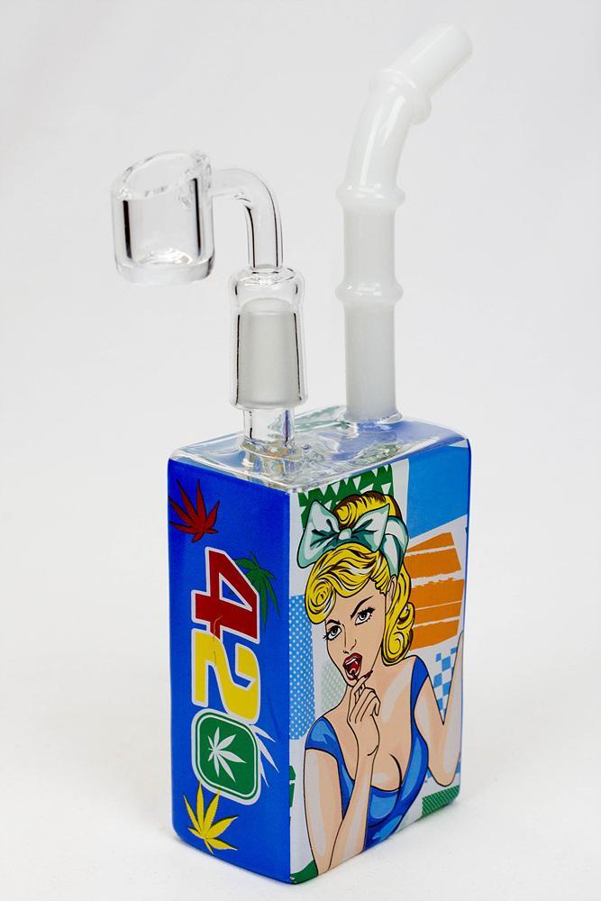 7.5" Juicy box Rigs-420 Flower Power Packages D 