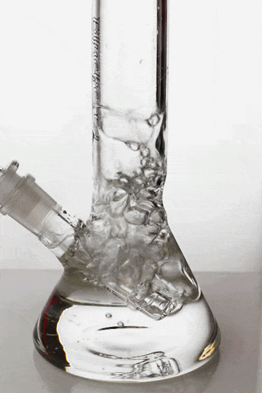 8" Blueberry glass beaker water bongs Flower Power Packages 