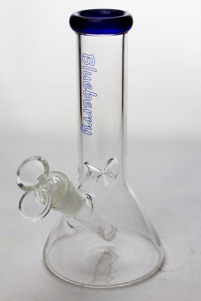 8" Blueberry glass beaker water bongs Flower Power Packages blue-4724 