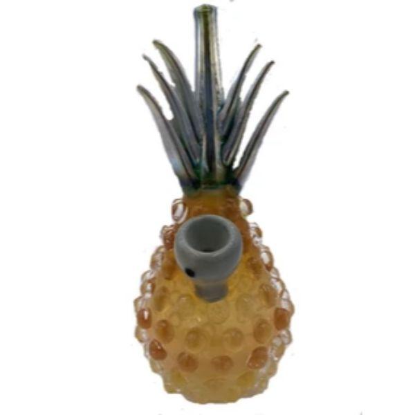 8" Pineapple Water Pipe With Bowl Attached - (1 Count) Flower Power Packages 