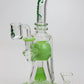 8.2" SOUL Glass 2-in-1 Cone diffuser glass bong Flower Power Packages Green 
