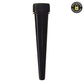 98mm Conical Tube Black & Gold With Child Resistant Cap (1000 Count) Flower Power Packages Black 